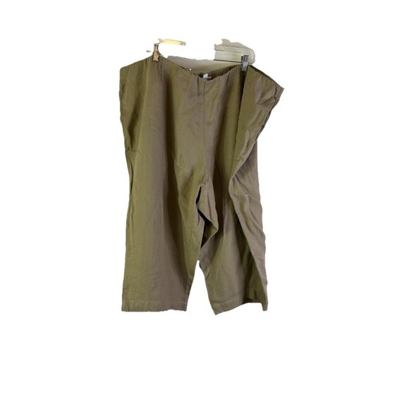 J.Jill Love Linen Cropped Wide Leg Pull On Capri Pants - Picture 1 of 7